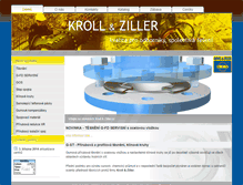 Tablet Screenshot of kroll-ziller.cz